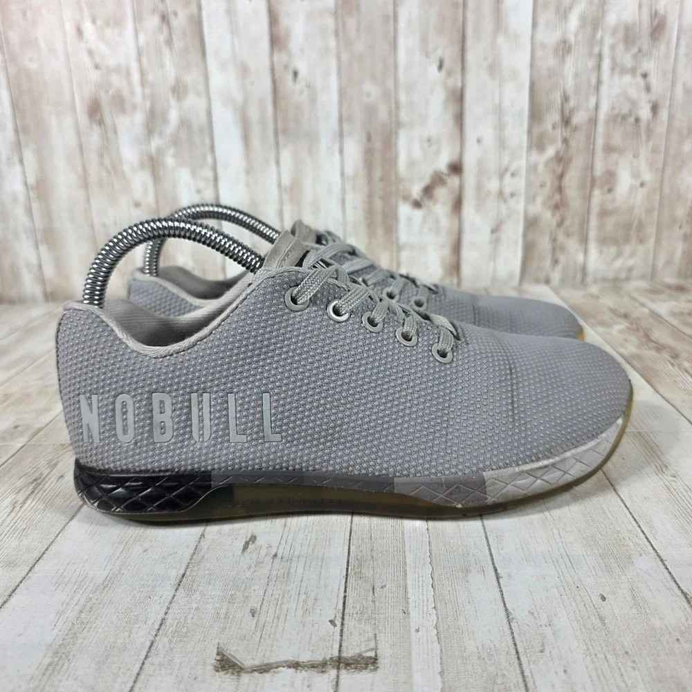 NOBULL Grey Mesh Trainers Women's Size‎ 7.5 Training Gym Shoes